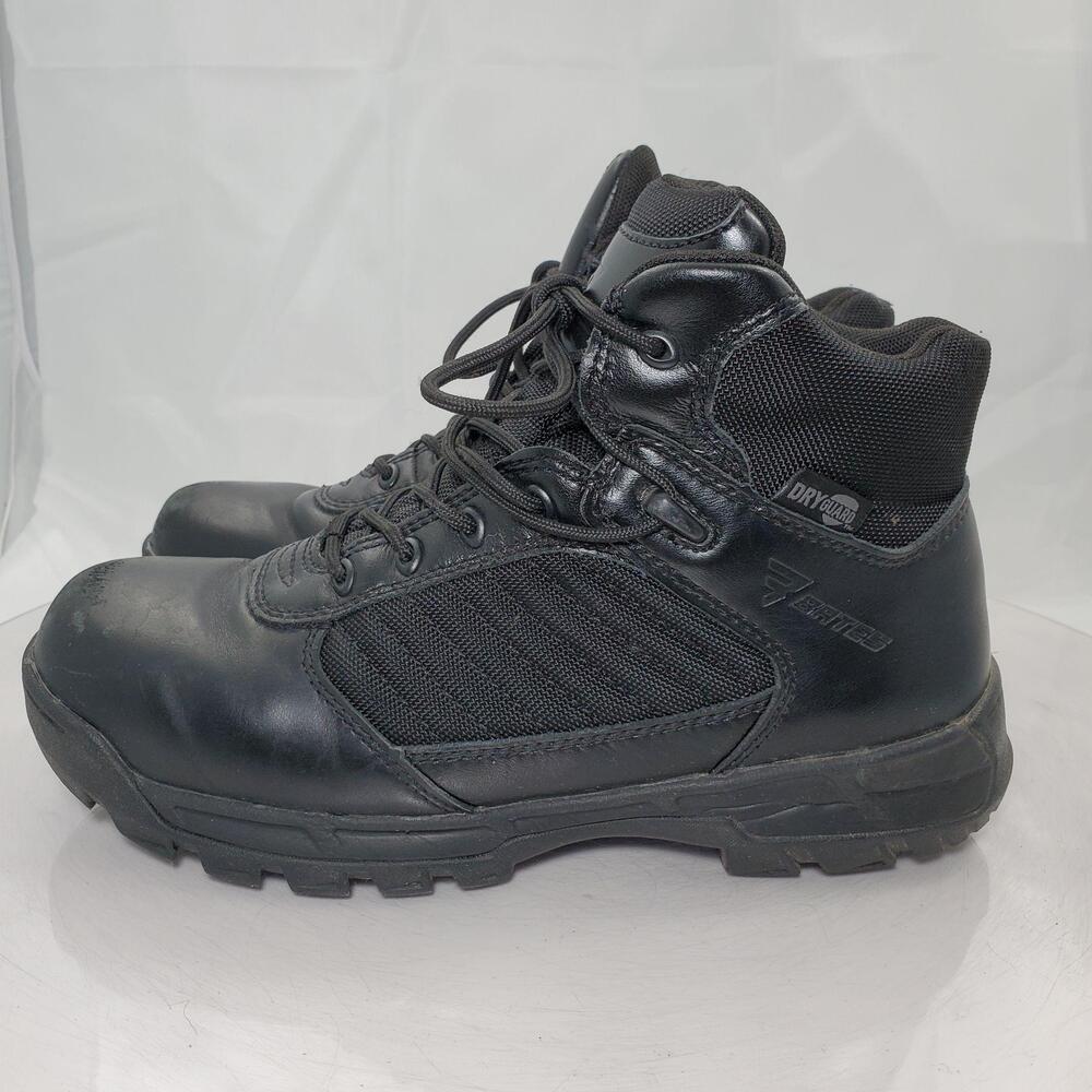 Bates DryGuard Tactical Combat Boots Men 9 Black Leather Waterproof E03162